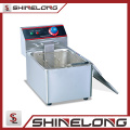 Factory High quality stainless steel Gas 1-Tank and 1-Basket Deep Fryer